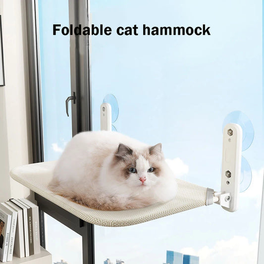 Cat Hammock with Super Suction Cups – Removable & Washable Windowsill Bed