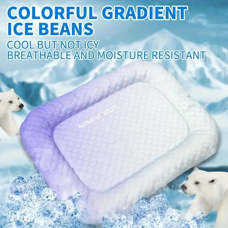Pet Cooling Mat – Washable Summer Ice Pad for Cats & Dogs, Self-Cooling Pet Bed
